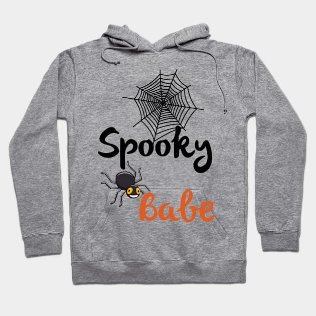 Spooky Babe Hoodie by MZeeDesigns